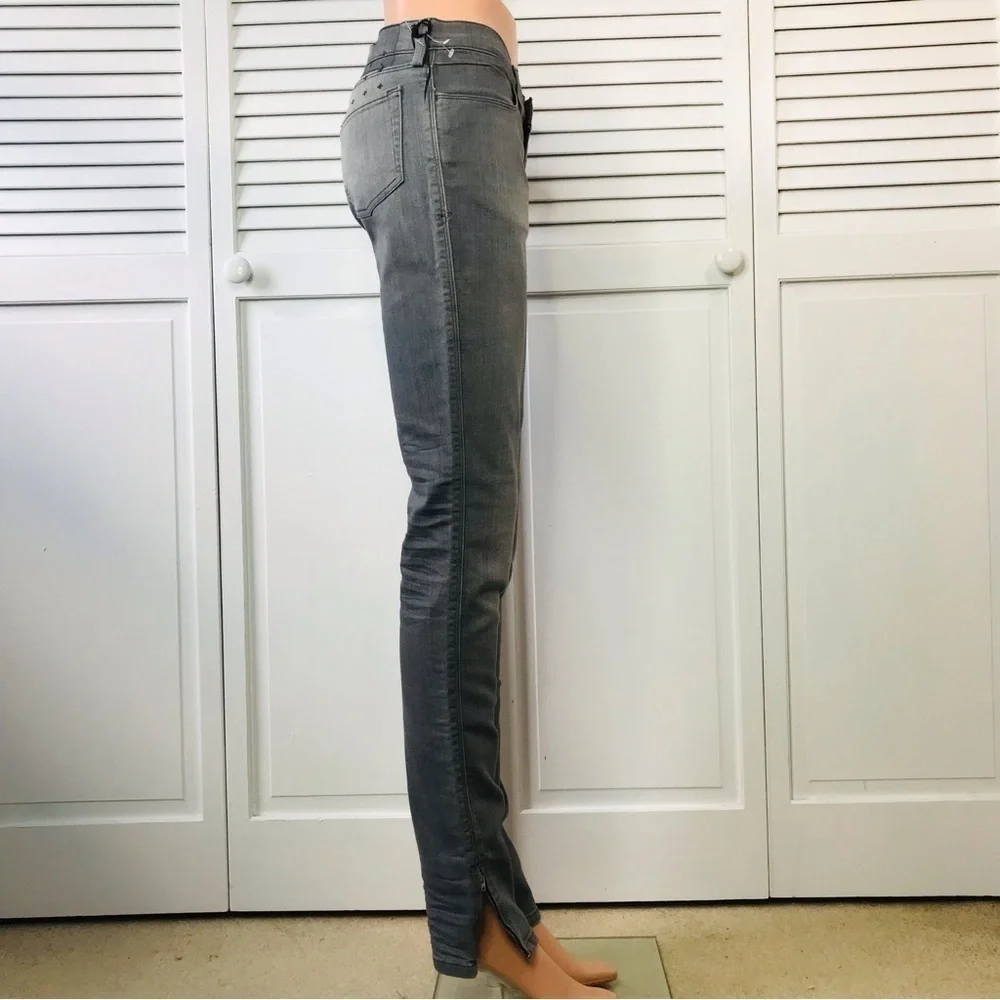 Price is firm New KSUBI Roadie Gray Super Skinny Zip Jeans Size 29